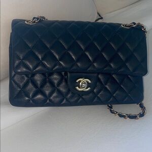 Chic Black and Gold Frame Clutch